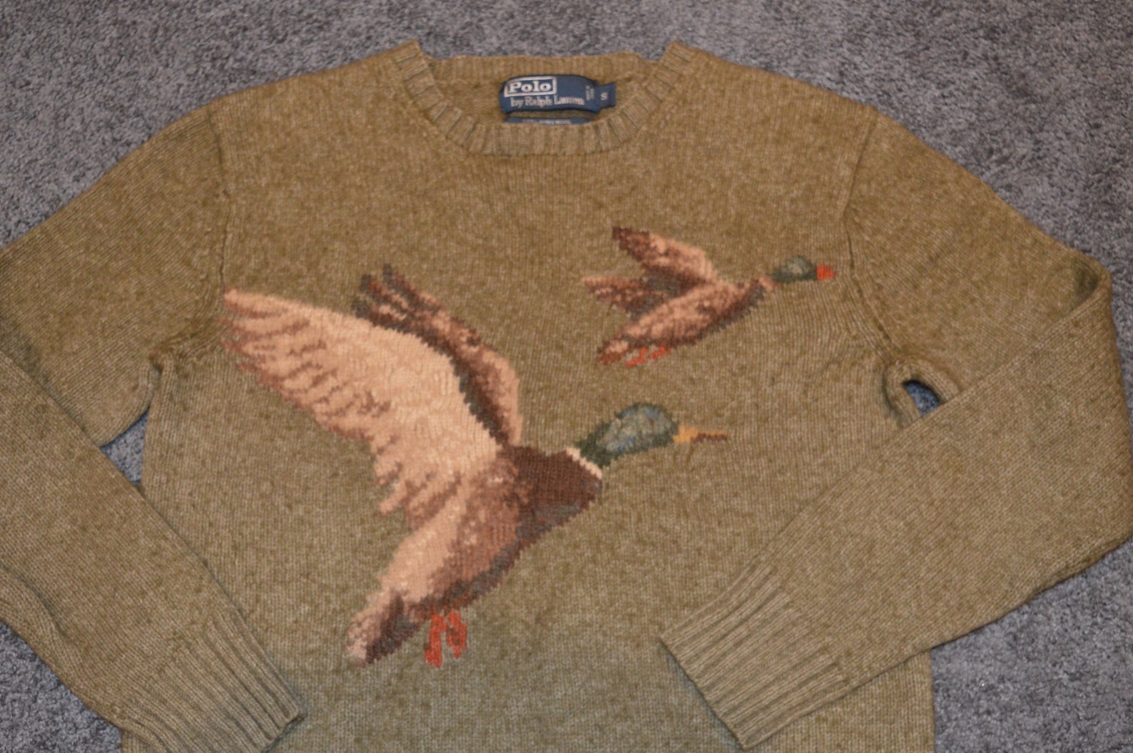 Vintage Polo Ralph Lauren Mallard Duck Knitwear Sweater Jumper | Etsy
