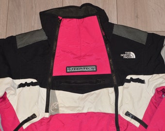 Vintage The North Face Steep Tech 550 Pink \u0026 Black Women Jacket