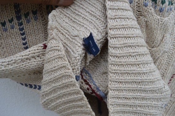 Vintage Polo Ralph Lauren Men's V Neck Cable knit… - image 7