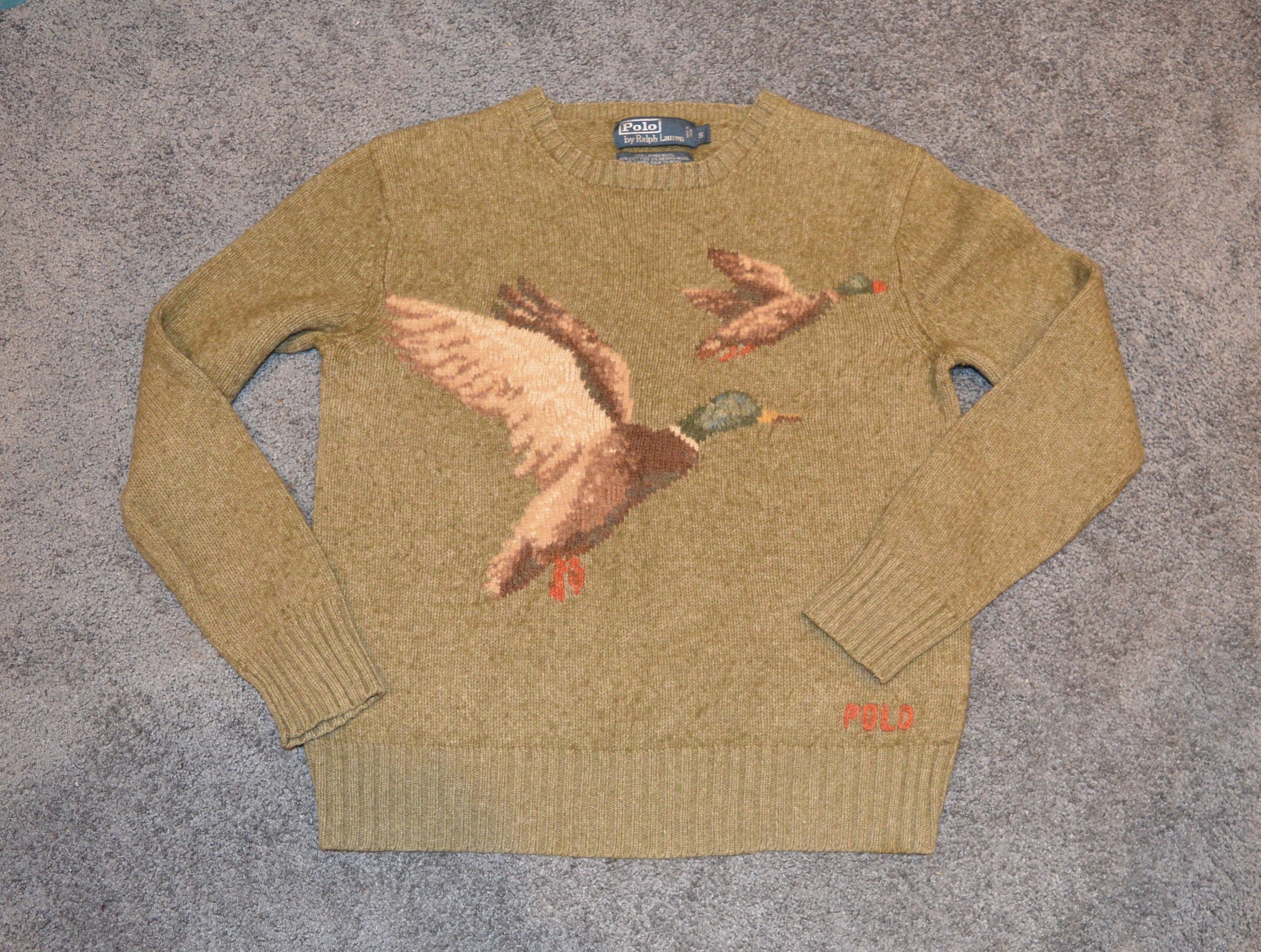 Vintage Polo Ralph Lauren Mallard Duck Knitwear Sweater Jumper Etsy