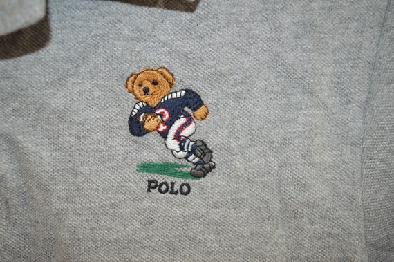 Vintage Polo Ralph Lauren Polo Bear Polo Shirt Gr… - image 3