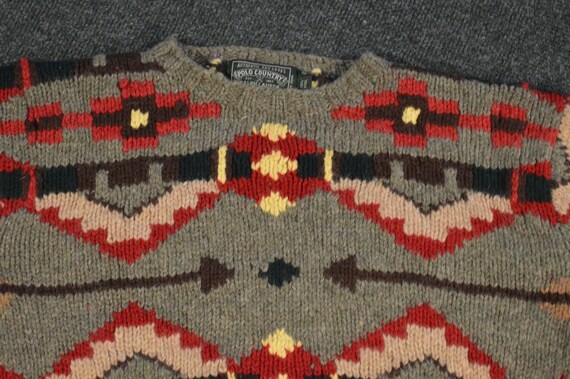 Polo Ralph Lauren Vintage Fair Isle Cashmere Wool Sweater