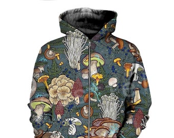 flybeek Hoodies Sweatshirt Autumn Winter Mushroom,Mushroom Flower Magic,Sweatshirt Blanket flybeek Hoodies Sweatshirt Autumn Winter Mushroom,Mushroom Flower Magic,Sweatshirt Blanket