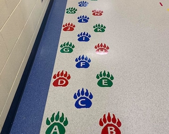 Full Path (Seen on viral video) Sensory Path, Sensory, Wall Decals, Educational Decal, School , Vinyl Decals, Brain & Movement Breaks