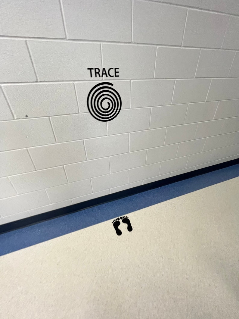Trace - Sensory Path, Sensory, Wall Decals, Educational Decal, School ...