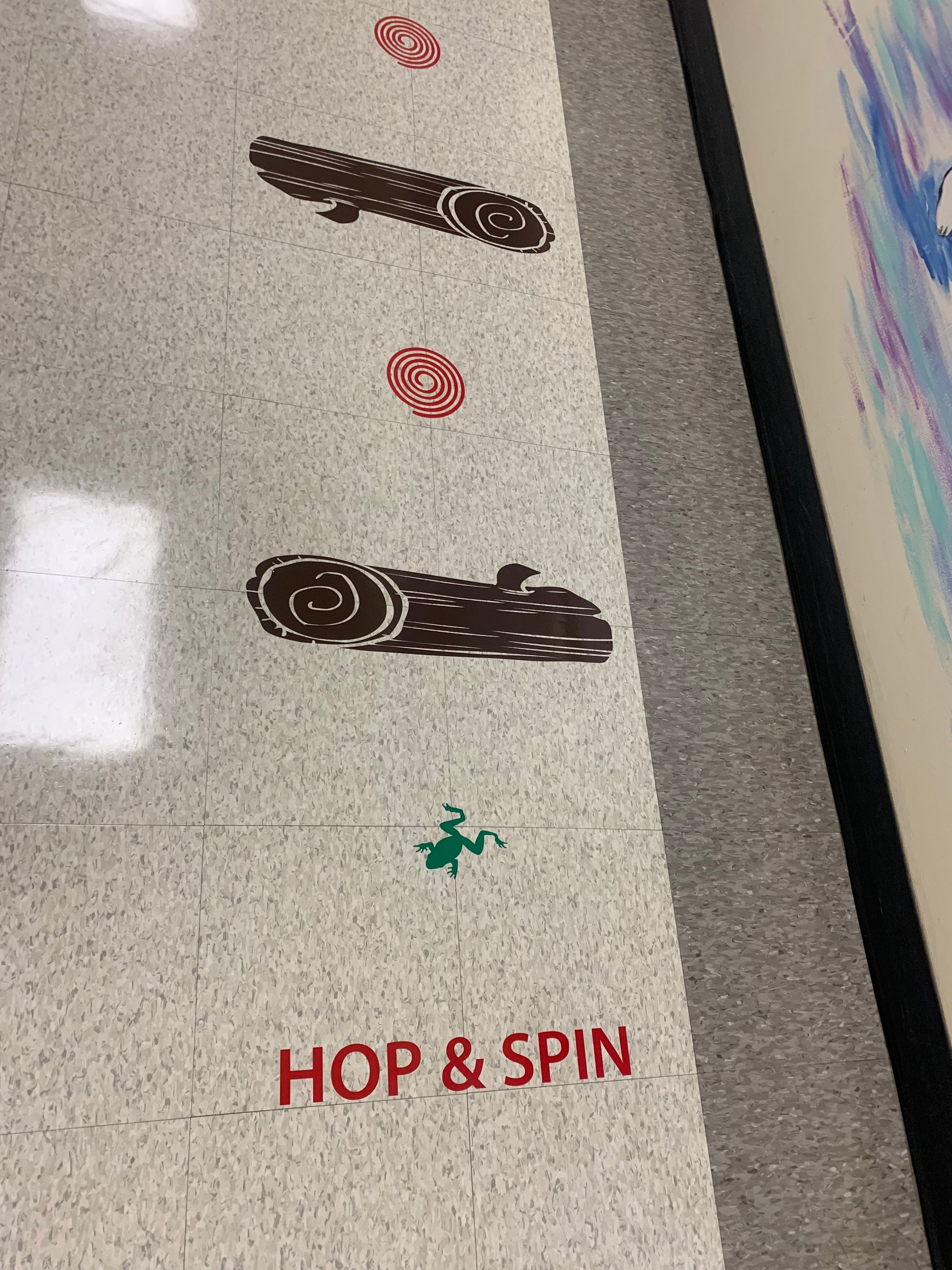 Hop and Spin, Sensory Path, Sensory, Wall Decals, Educational Decal ...