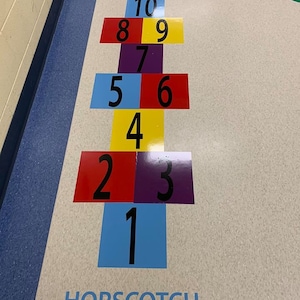 Hopscotch, Sensory Path, Sensory, Wall Decals, Educational Decal, School , Vinyl Decals, Brain & Movement Breaks, Daycares ,Hospitals