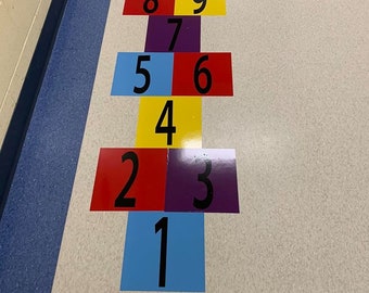 Hopscotch, Sensory Path, Sensory, Wall Decals, Educational Decal, School , Vinyl Decals, Brain & Movement Breaks, Daycares ,Hospitals
