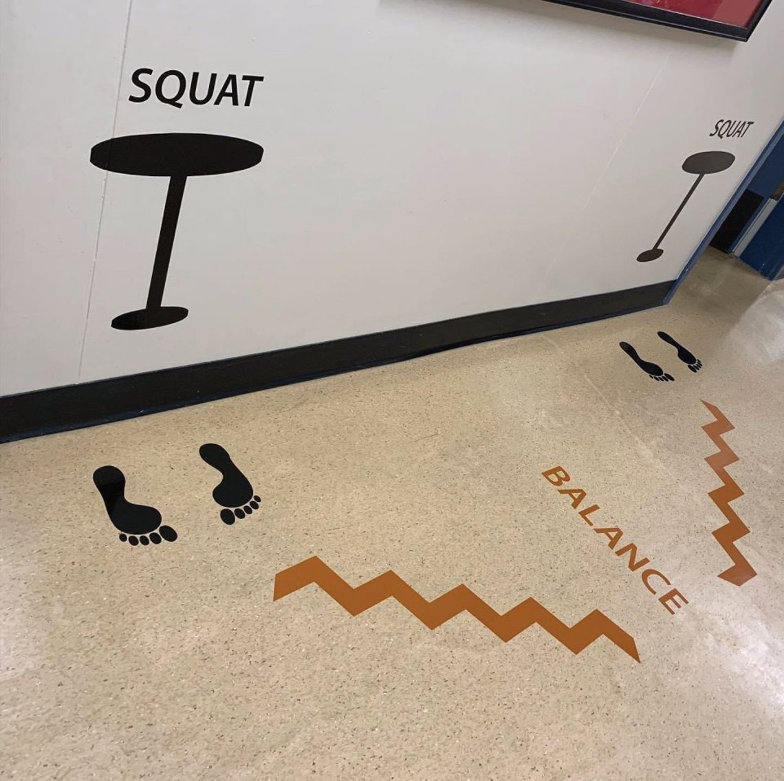 Balance Lines, Sensory Path, Sensory, Wall Decals, Educational Decal ...