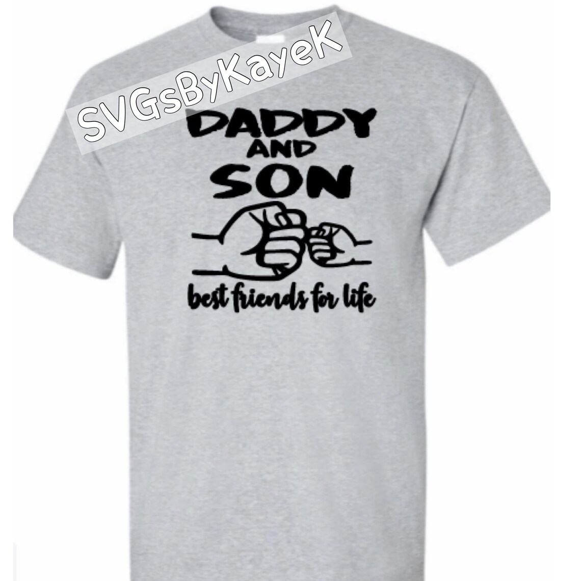 Dad Best Friends for Life Fathers Day Daddy Fist Bump Daughter Son SVG