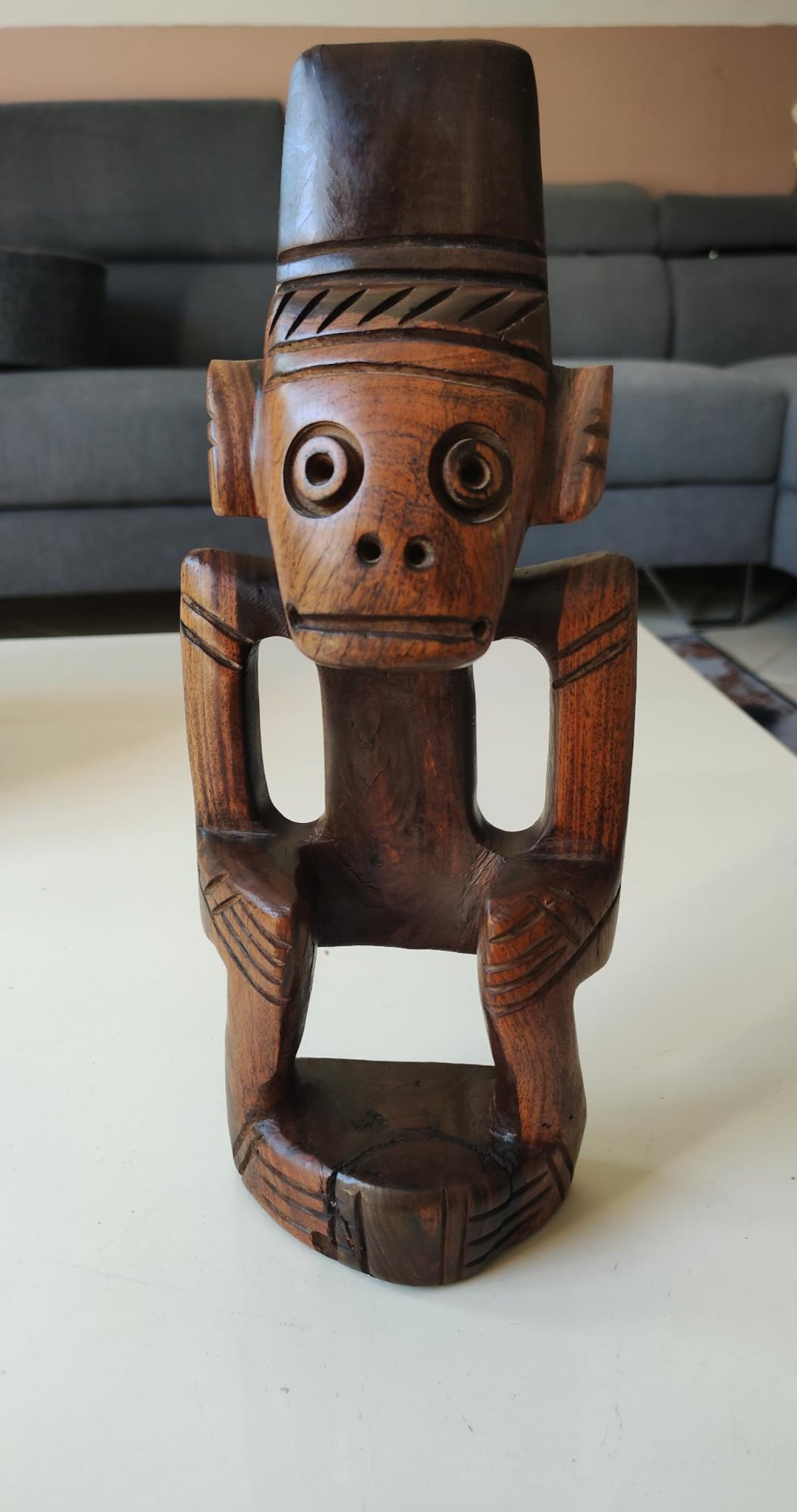 TIKI Sculpture/antique Totem Taino Culture/typical Deity of the
