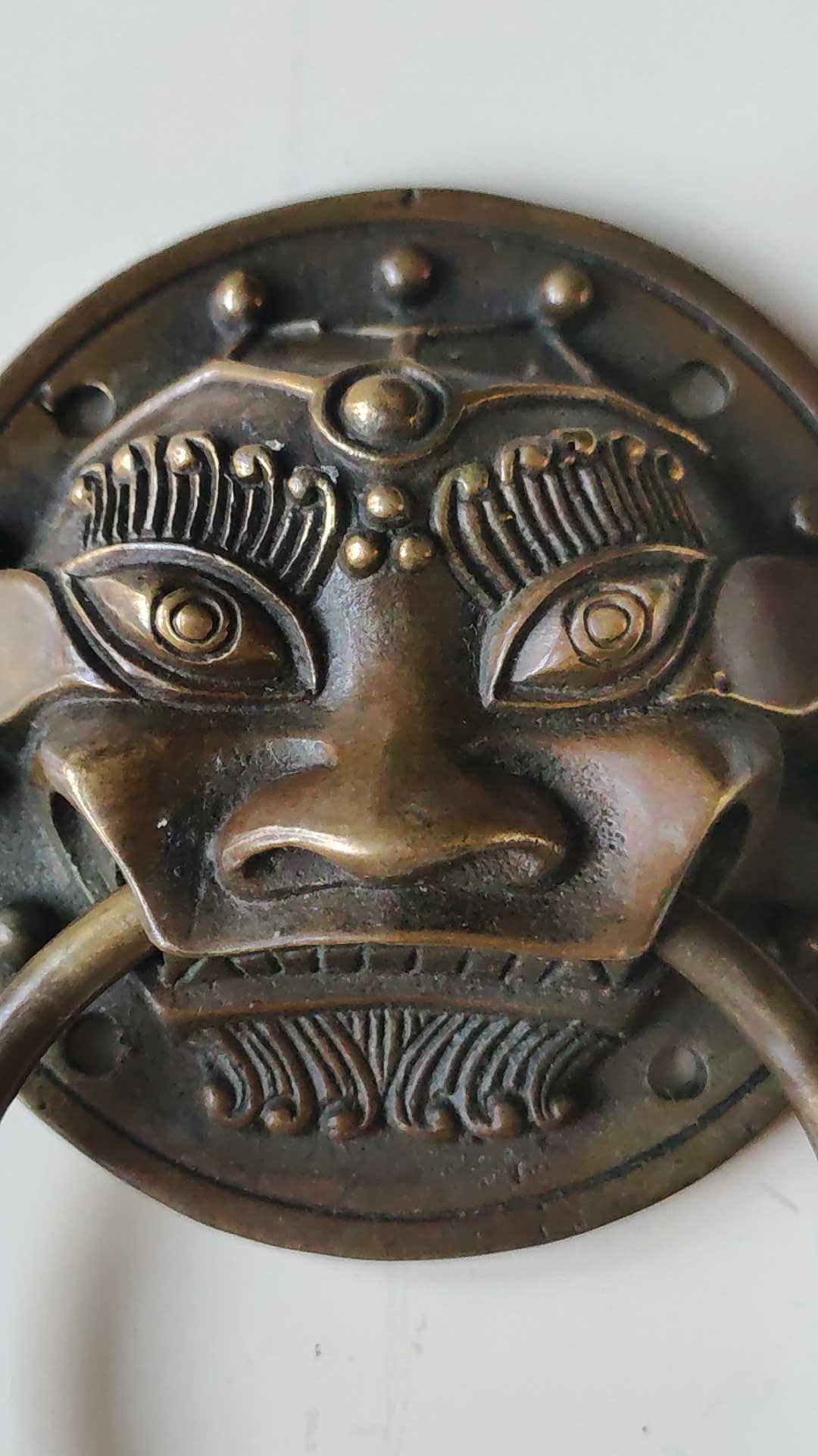 Poignée de porte, heurtoir de porte antique, style chinois durable beau