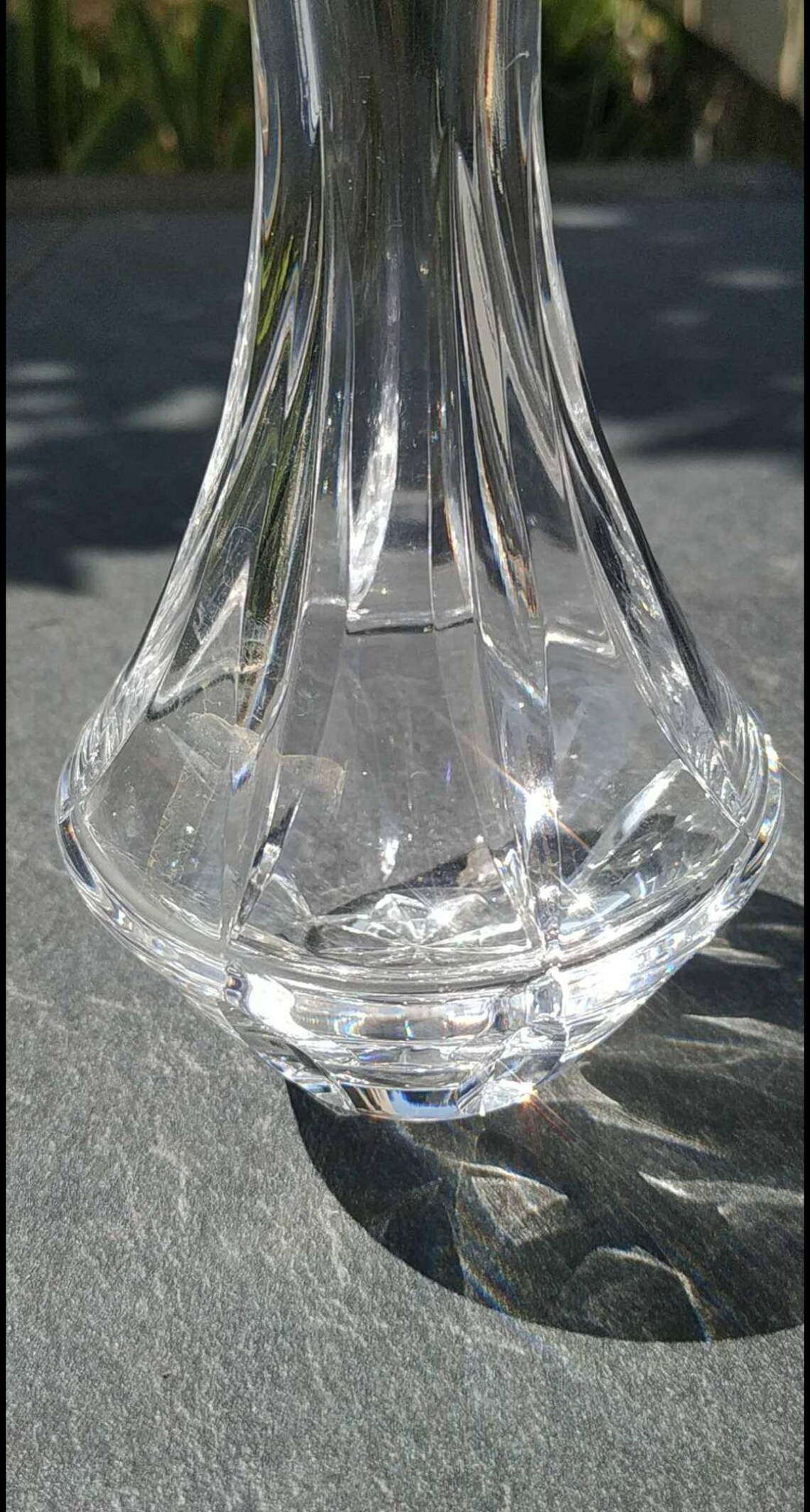 Vase/Soliflore. En cristal de Sèvres. Haut. 185 cm. Diamètre Etsy