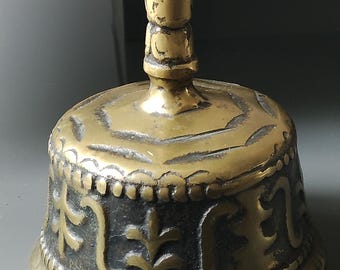 アンティーク 日本製 鈴 神社 梵鐘 1900年 青銅製 手工芸品 明治時代 H