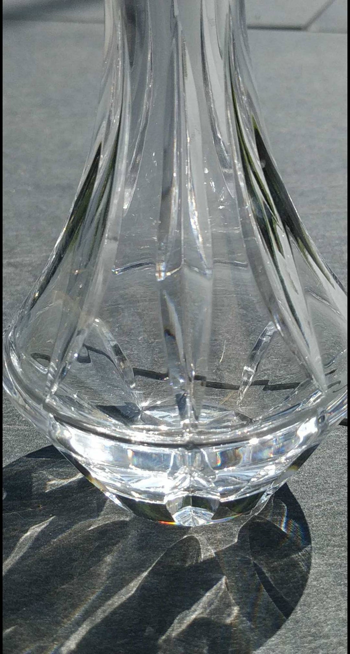 Vase/Soliflore. En cristal de Sèvres. Haut. 185 cm. Diamètre Etsy