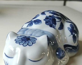 九谷焼 大きな眠り猫 20世紀前半のヴィンテージ - Etsy 日本