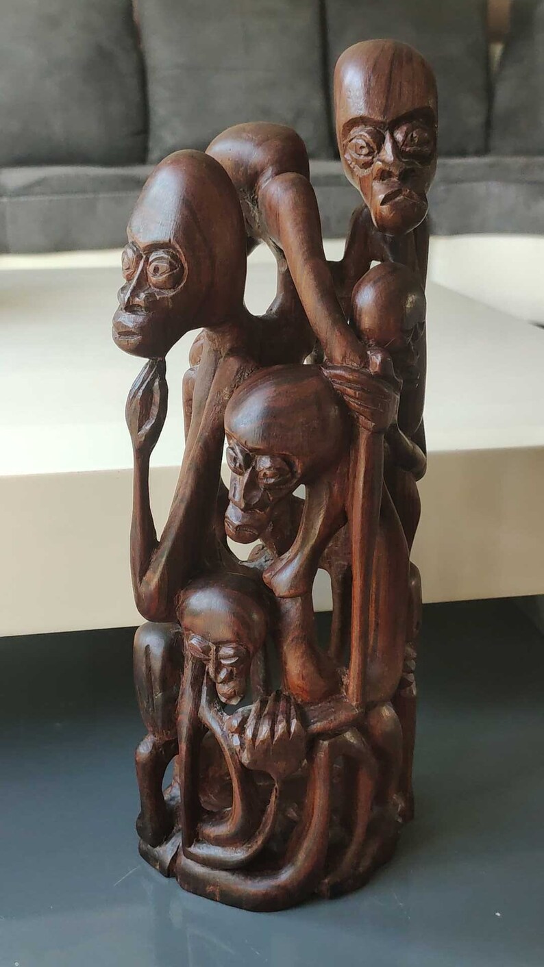 Sculpture Tree of Life Makonde/ujamaa/african Family Tree of a Family