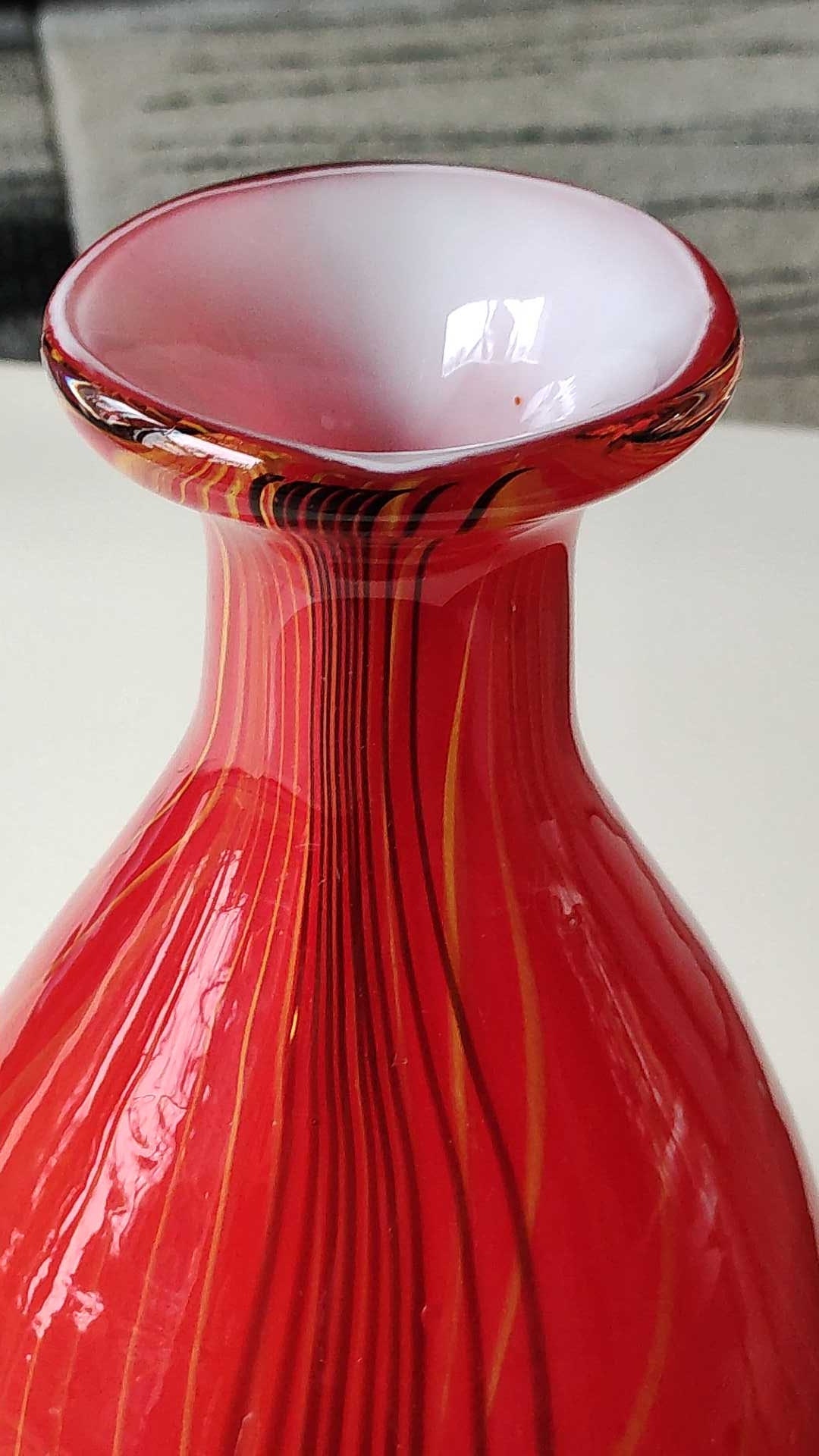 ベネチアングラス 花模様 ガラス製 女性フィギュア 2体セット