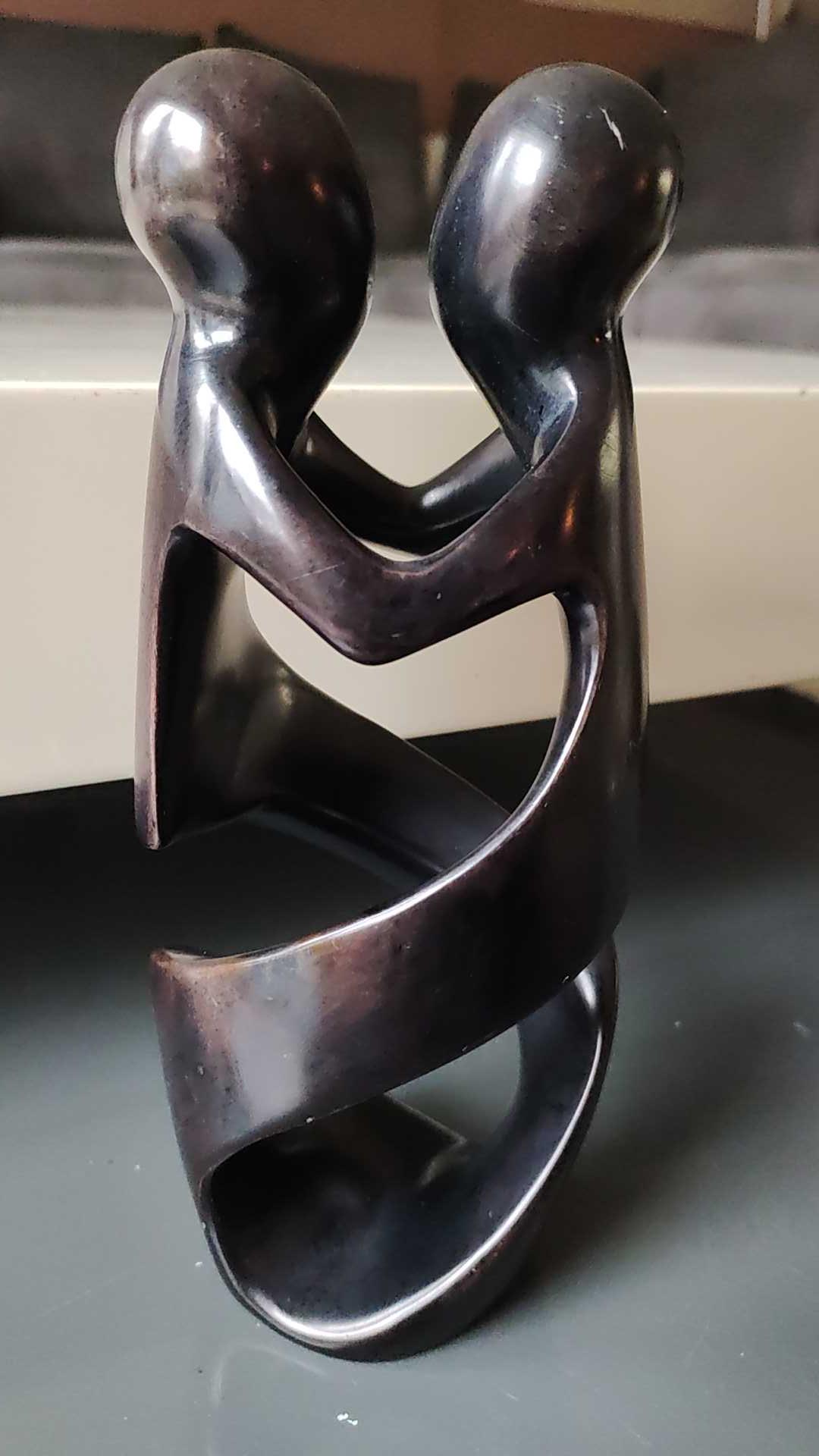 Reserved***abstract African Figurine Sculpture/embracing Couple