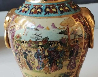 Vintage Makkum Delftware Covered Vase – Frisian Delft Tin-glazed 