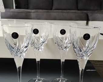 Lot 4 ラージ赤ワイングラス/ロイヤル ドルトン エレガンス。高品質の