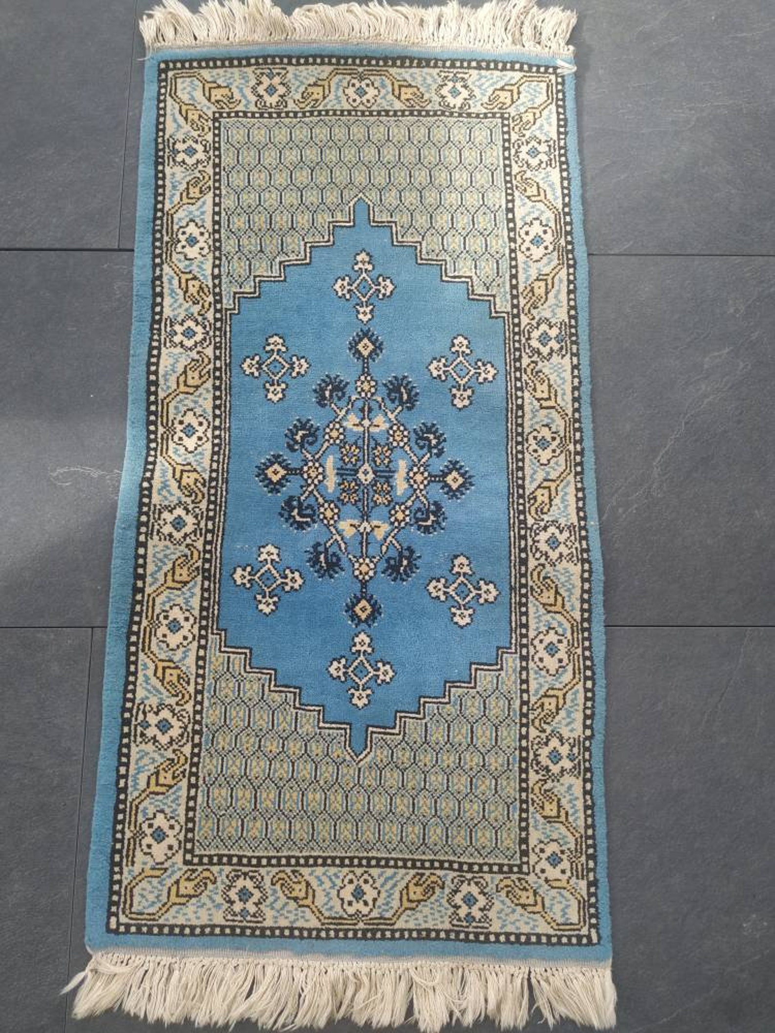 Tapis De Couloir Long Carpeto - Blanc Crème, Design Oriental, 100 X 950 Cm, Doux Et Chaud