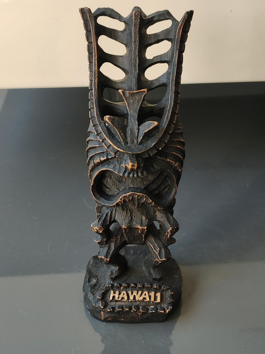 Totem/tiki Figurine, Hawaii Good Luck/protector/long Life, in Imitation ...