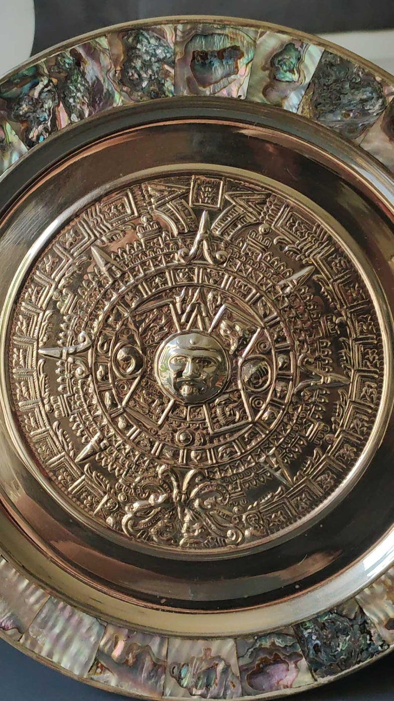 Decoration/wall Plaque Decorative Solar Calendar Mayan/aztec, Mexico in ...