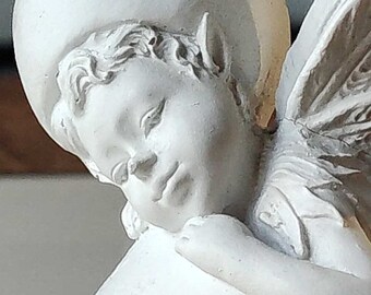 Serre-Livres Elfes/Anges assoupis sur pots. Style shabby chic. En