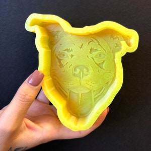 Pit Bull Silicone - Freshies, Silicone Molds, Silicone Freshie Mold, Molds for Freshies, Aroma Bead Molds.