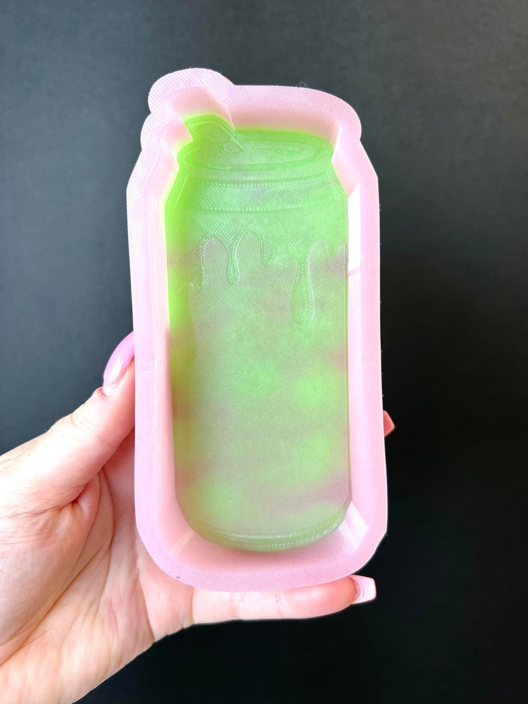 Slim Can Drip Silicone Mold © Freshies Silicone Molds Etsy