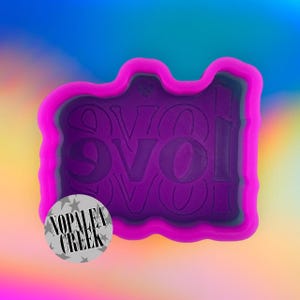 Triple Love Silicone Mold -Silicone Molds for Freshies, Silicone Mold, Soap Molds, Chocolate, Candle, Wax Melt Molds, Molds