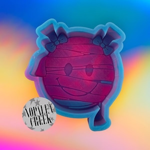 Cute Girl Mummy Face Silicone Mold -Silicone Molds for Freshies, Silicone Mold, Soap Molds, Chocolate, Candle, Wax Melt Molds, Molds