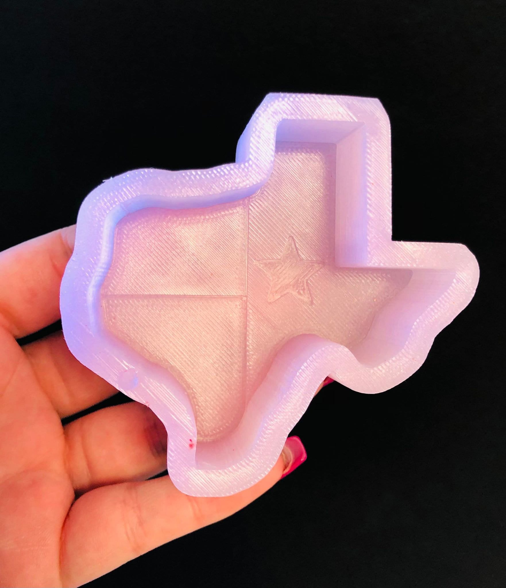State of Texas Flag Silicone - Freshies, Silicone Molds, Silicone Freshie Mold, Molds for Freshies, Aroma Bead Molds.