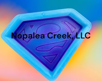 Super.Man Silicone Mold - Freshies, Silicone Molds, Silicone Freshie Mold, Molds for Freshies, Aroma Bead Molds.