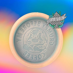 Grumpy Before Coffee Silicone Mold- Silicone Molds for Freshies, Silicone Mold, Soap Molds, Chocolate, Candle, Wax Melt Molds, Molds