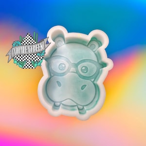 Smart Hippo Silicone Mold-Freshies, Silicone Molds, Silicone Freshie Mold, Molds for Freshies, Soap Molds, Wax