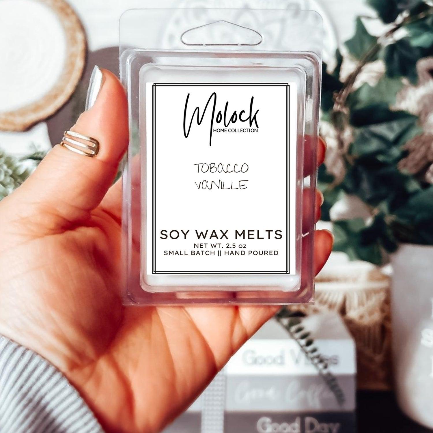 tobacco vanille wax melts Tobacco Vanille Standard Wax Melt -gift Ideas, Strong Wax Melts for Warmer,  Handmade Wax Tart, Soy Wax, Wax Cubes, Clamshell Melts