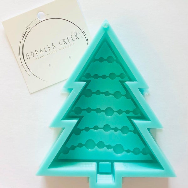 Bulbs Christmas Tree Silicone Mold - Freshies, Silicone Molds, Silicone Freshie Mold, Molds for Freshies, Aroma Bead Molds.