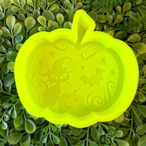 Witchy Pumpkin Silicone Mold - Freshies, Silicone Molds, Molds for Freshies, Aroma Bead Molds, Soap Mold, Wax Mold, Soap Design