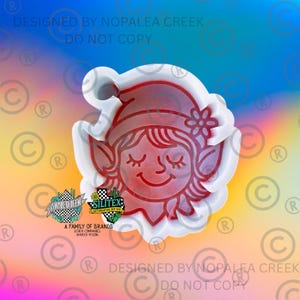 Whimsical Elf Head© -Silicone Molds for Freshies, Silicone Mold, Soap Molds, Chocolate, Candle, Wax Melt Molds, Molds, Silicone