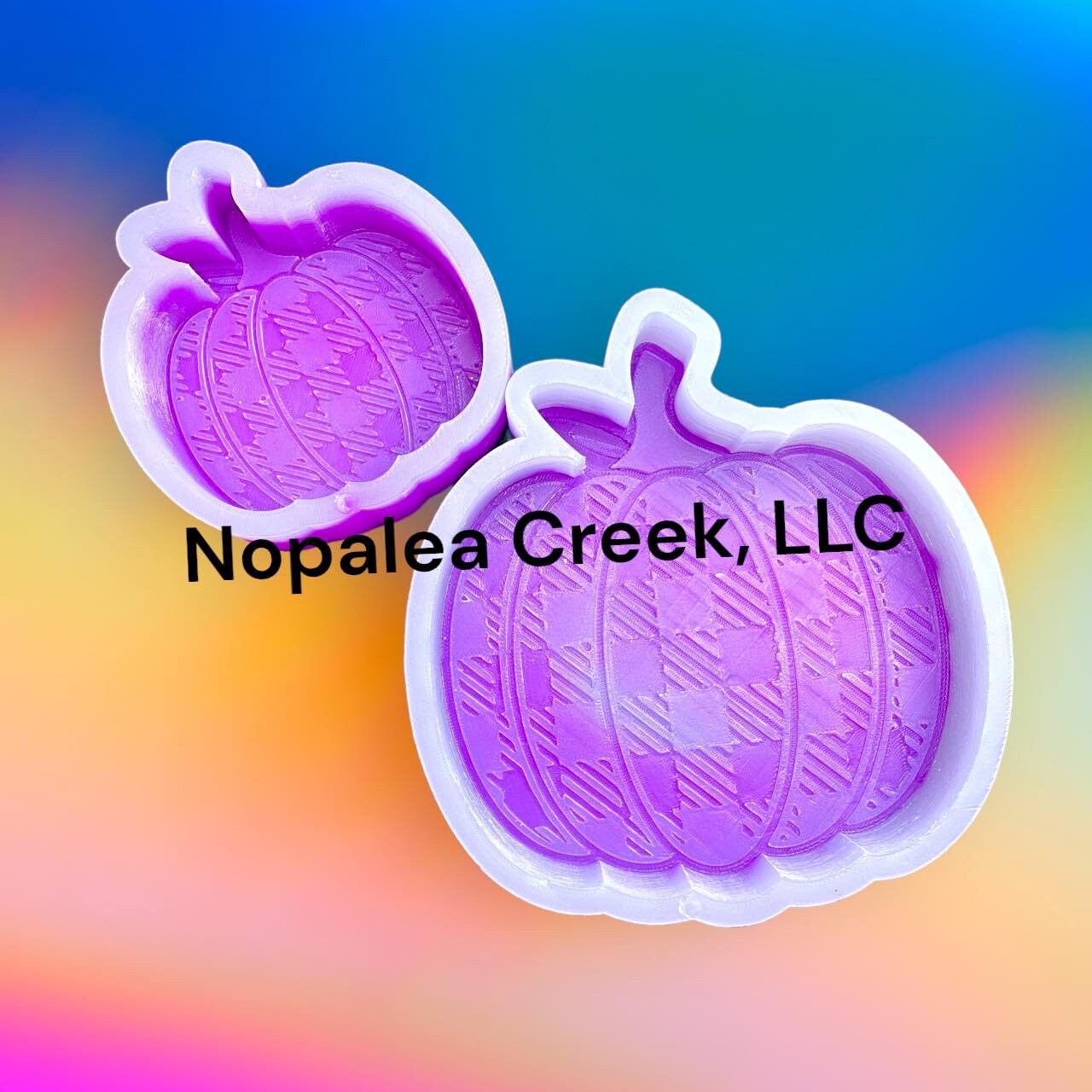 Plaid Pumpkin Silicone Mold - Freshies, Silicone Molds, Silicone Freshie Molds, Molds for Freshies, Aroma Bead Molds, Soap Molds, Wax