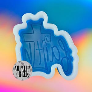 Cute Faith Silicone Mold -Silicone Molds for Freshies, Silicone Mold, Soap Molds, Chocolate, Candle, Wax Melt Molds, Molds, Silicone