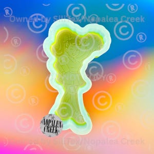 Cheerleader Pinup Silicone Mold© -Silicone Molds for Freshies, Silicone Mold, Soap Molds, Chocolate, Candle, Wax Melt Molds, Molds, Silicone