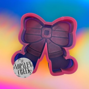 Santa Bow Silicone Mold -Silicone Molds for Freshies, Silicone Mold, Soap Molds, Chocolate, Candle, Wax Melt Molds, Molds
