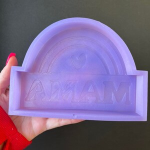 XL Mama Rainbow Silicone Mold - Freshies, Silicone Molds, Silicone Freshie Mold, Molds for Freshies, Aroma Bead Molds.