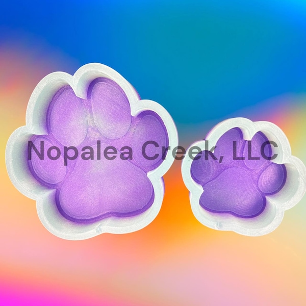 Paw Print Silicone Mold - Freshies, Silicone Molds, Silicone Freshie Mold, Molds for Freshies, Aroma Bead Molds, Soap Mold, Wax