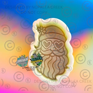 Retro Santa© Silicone Mold -Silicone Mold, Soap Molds, Silicone Mold for Freshies, Candle Mold, Food Molds