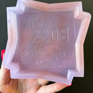 Boss Babe Silicone Mold - Freshie, Silicone Mold, Silicone Freshie Mold, Molds for Freshies, Aroma Bead Mold, Soap Mold, Wax Mold