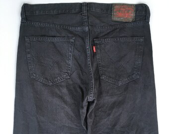 SALE JEANS LEVIS NEGROS jeans sobre-teñidos de los años 80 | Etsy México